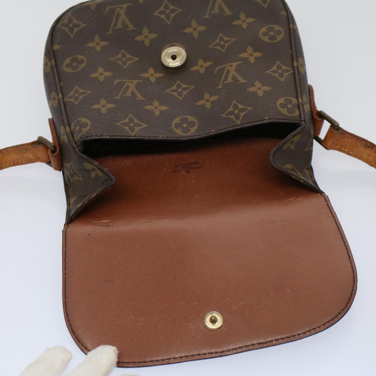 LOUIS VUITTON Monogram Saint Cloud MM Shoulder Bag M51243 LV Auth ar10598B