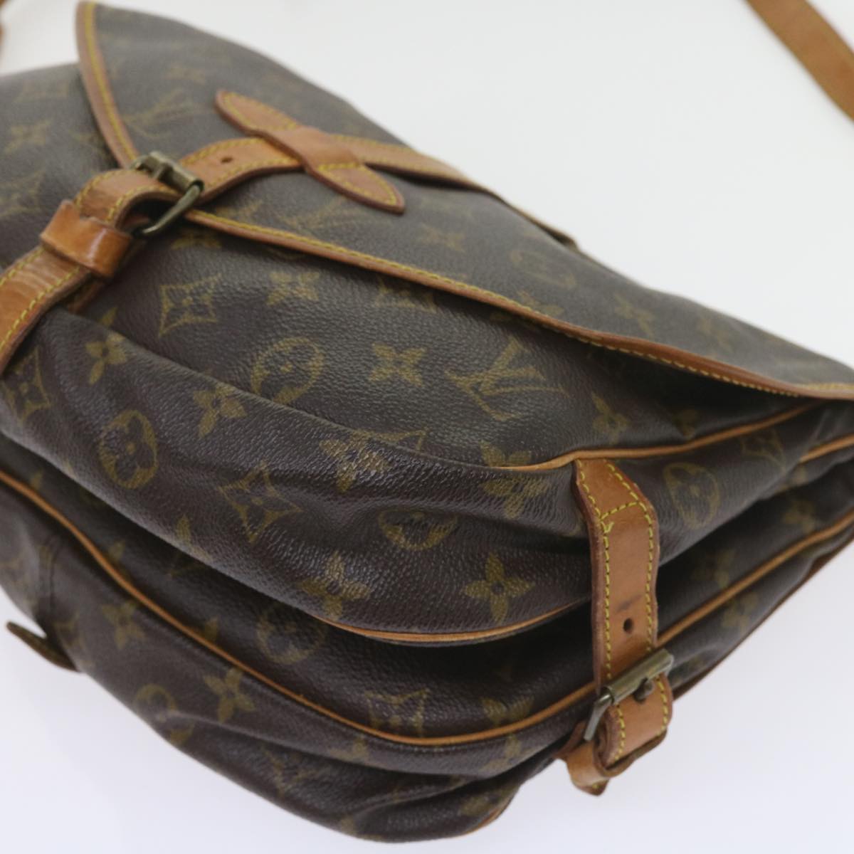 LOUIS VUITTON Monogram Saumur 30 Shoulder Bag M42256 LV Auth ar10614B