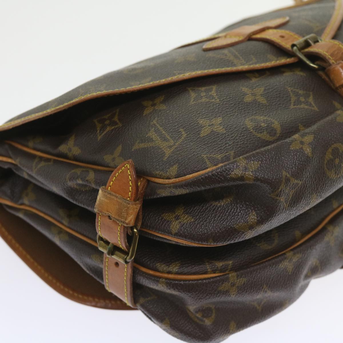 LOUIS VUITTON Monogram Saumur 30 Shoulder Bag M42256 LV Auth ar10614B