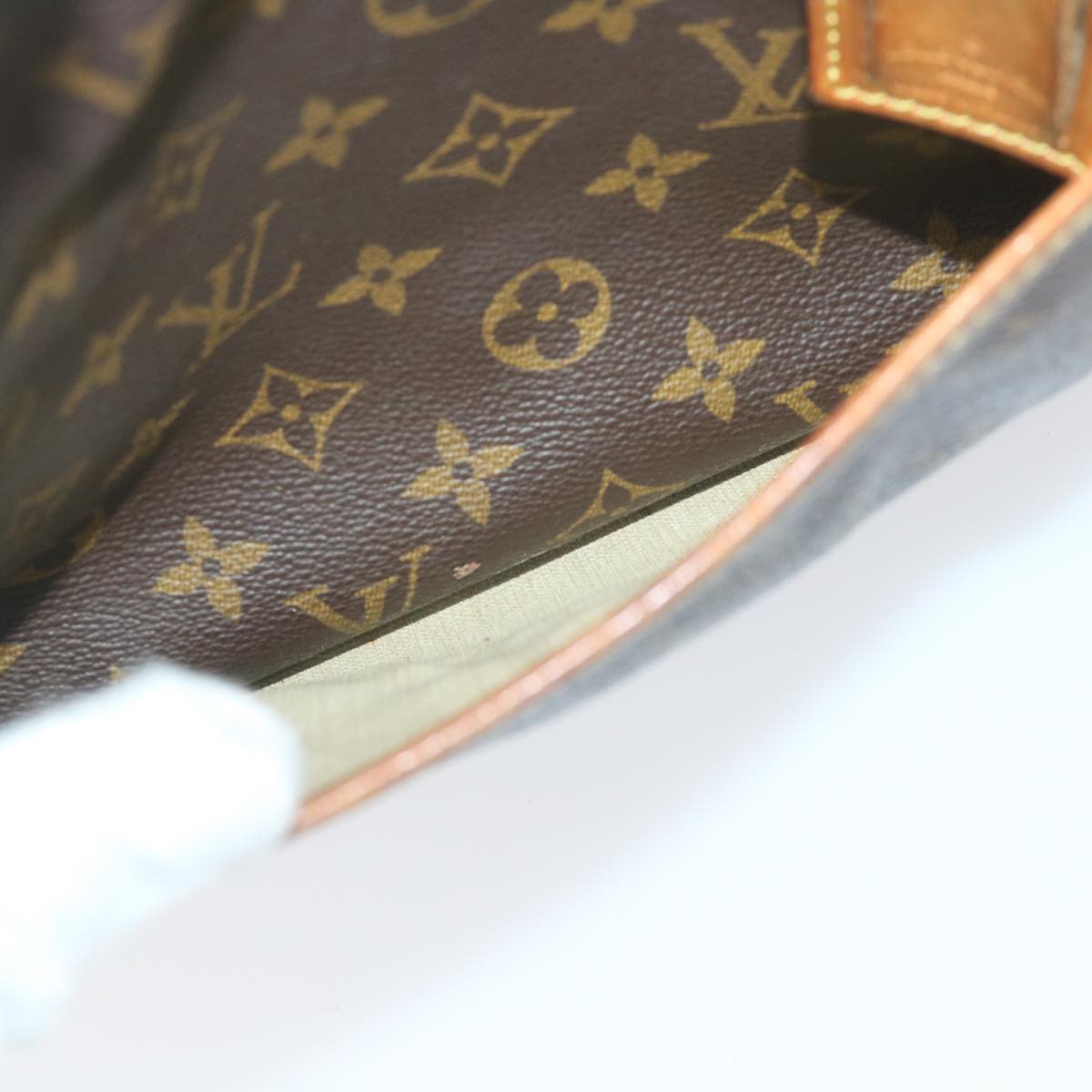 LOUIS VUITTON Monogram Deauville Hand Bag M47270 LV Auth ar10619B