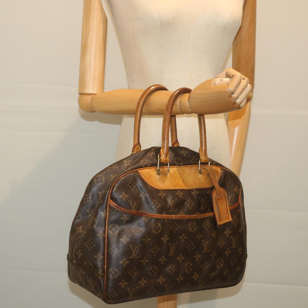 LOUIS VUITTON Monogram Deauville Hand Bag M47270 LV Auth ar10619B