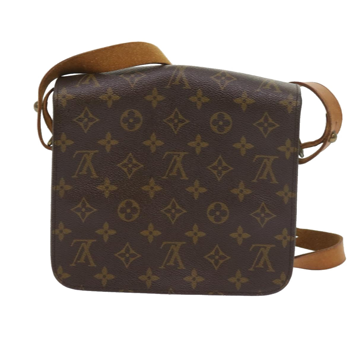 LOUIS VUITTON Monogram Cartouchiere MM Shoulder Bag M51253 LV Auth ar10620B