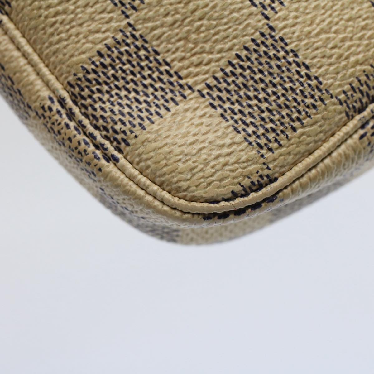 LOUIS VUITTON Damier Azur Mini Pochette Accessoires Pouch N58010 Auth ar10621B