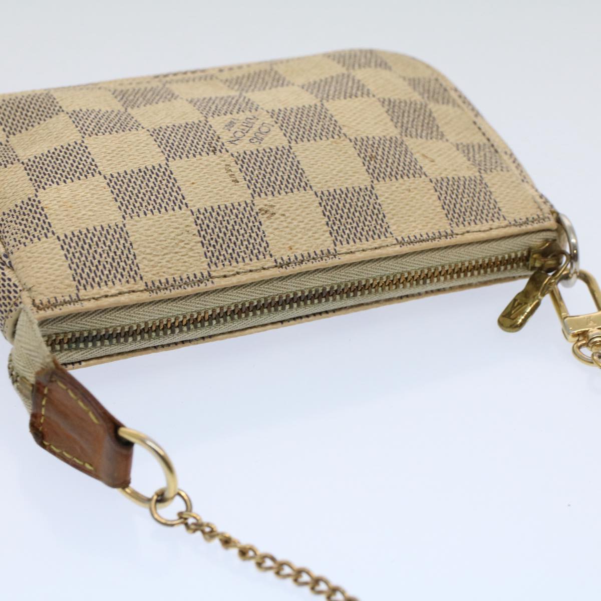 LOUIS VUITTON Damier Azur Mini Pochette Accessoires Pouch N58010 Auth ar10621B