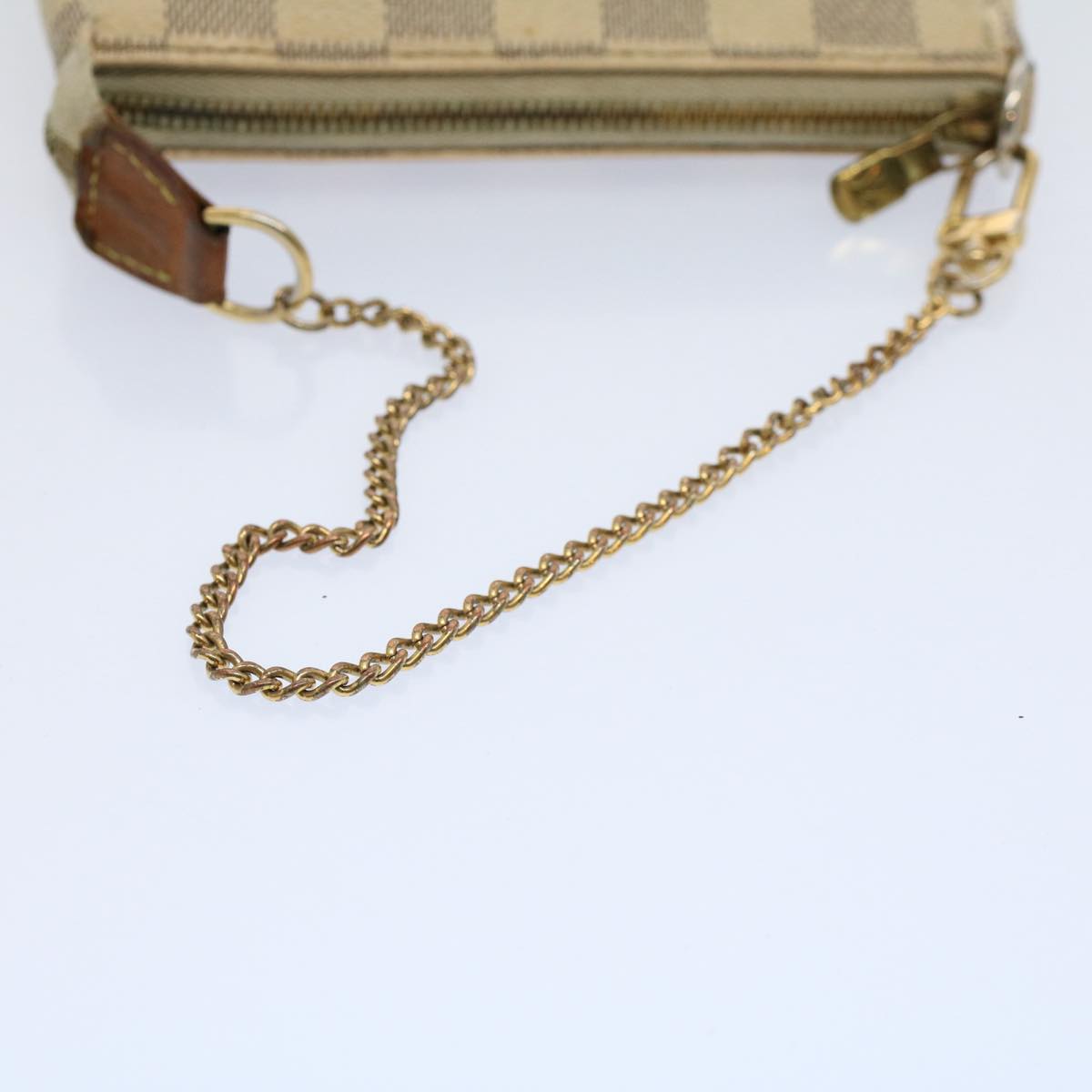 LOUIS VUITTON Damier Azur Mini Pochette Accessoires Pouch N58010 Auth ar10621B