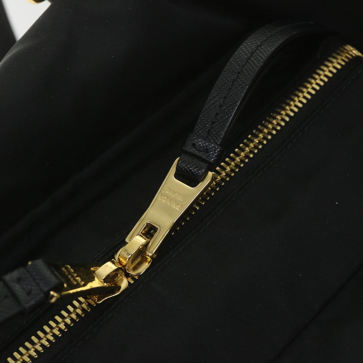 PRADA Shoulder Bag Nylon Black Auth ar10661