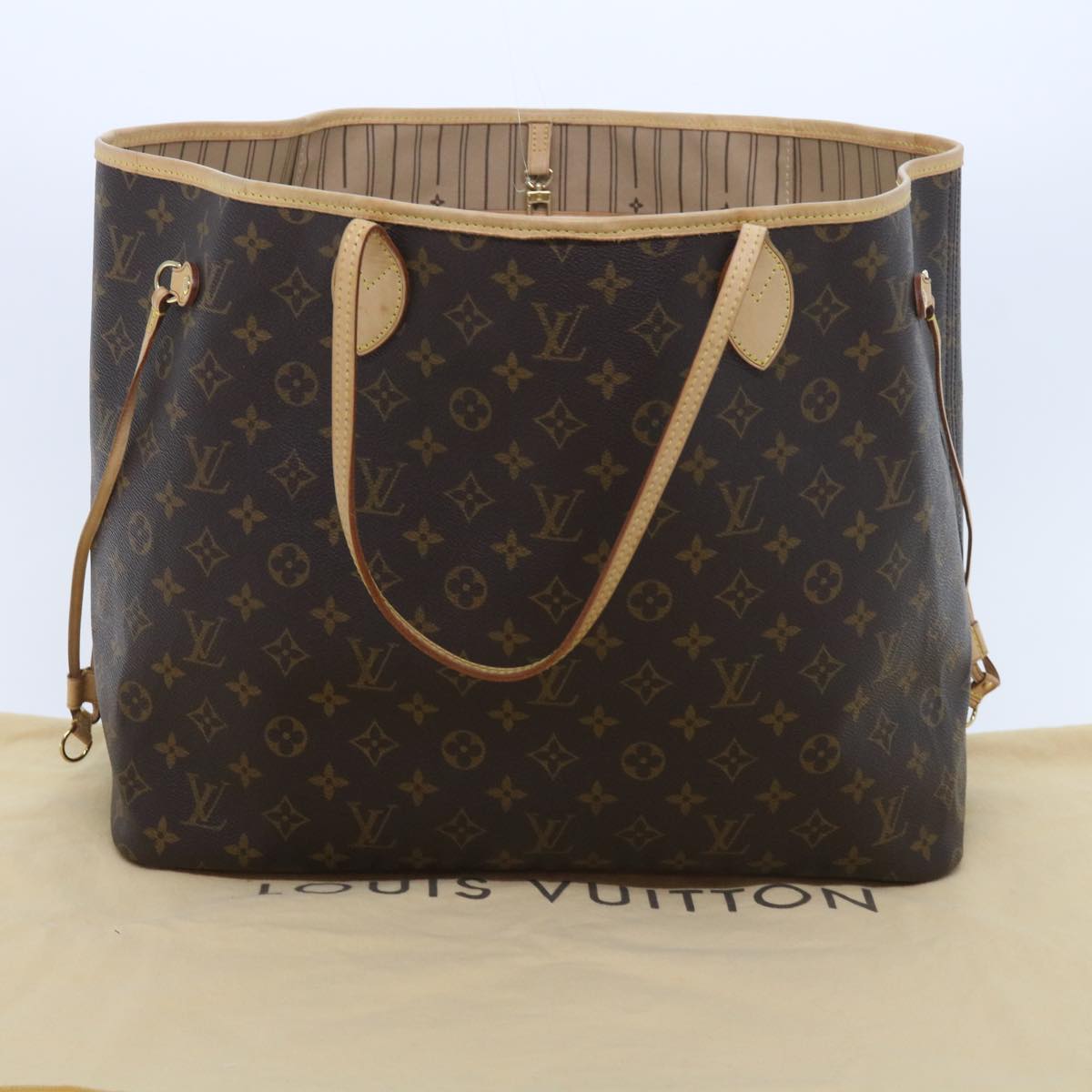 LOUIS VUITTON Monogram Neverfull GM Tote Bag M40157 LV Auth ar10689