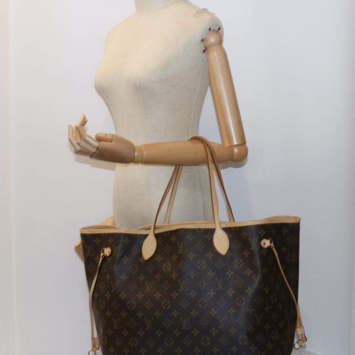 LOUIS VUITTON Monogram Neverfull GM Tote Bag M40157 LV Auth ar10689