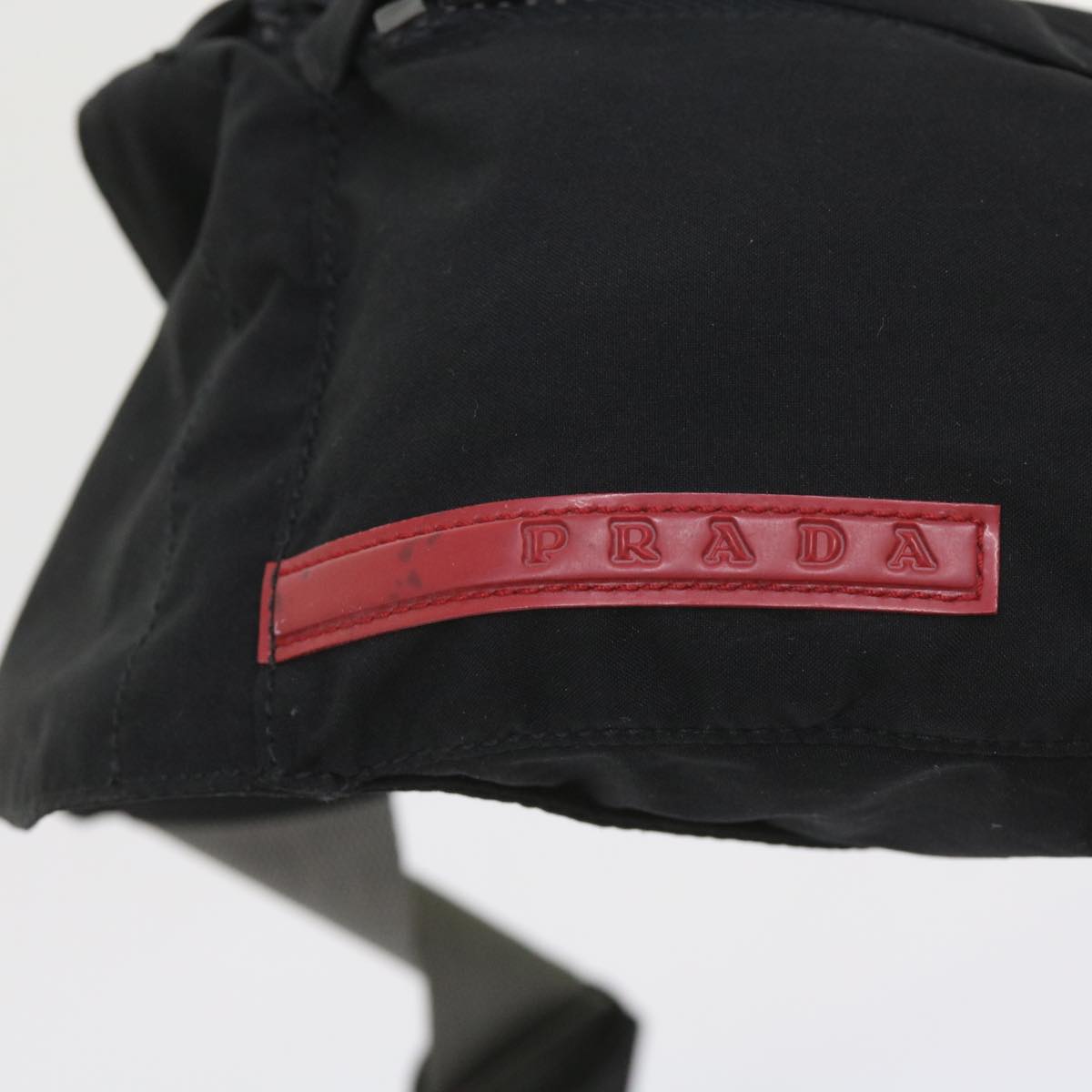 PRADA Waist bag Nylon Black Auth ar10707