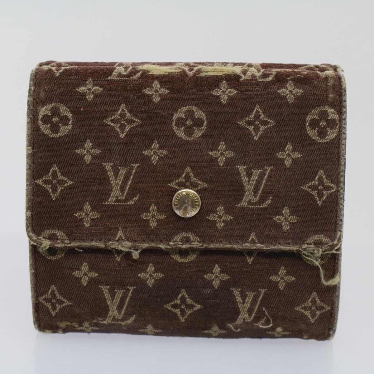 LOUIS VUITTON Monogram Idylle Vernis Taiga Wallet 7Set Red Orange Auth ar10765