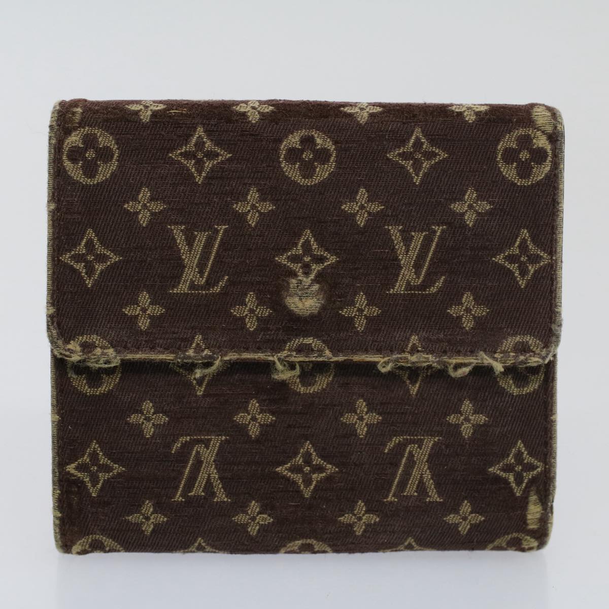 LOUIS VUITTON Monogram Idylle Vernis Taiga Wallet 7Set Red Orange Auth ar10765