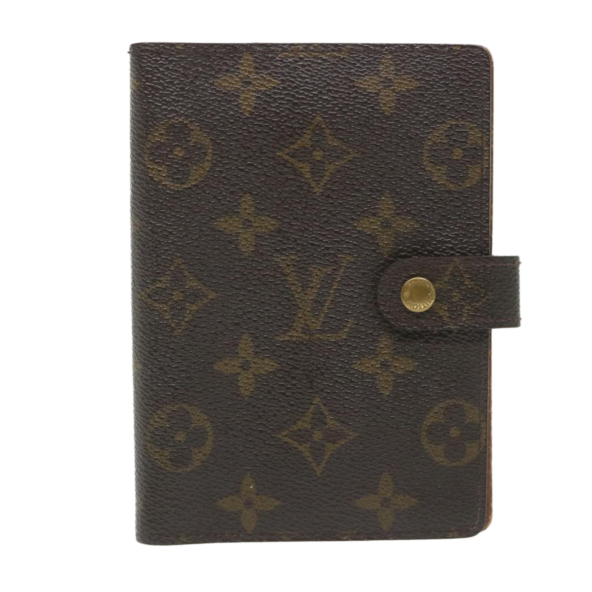 LOUIS VUITTON Monogram Agenda PM Day Planner Cover R20005 LV Auth ar10774