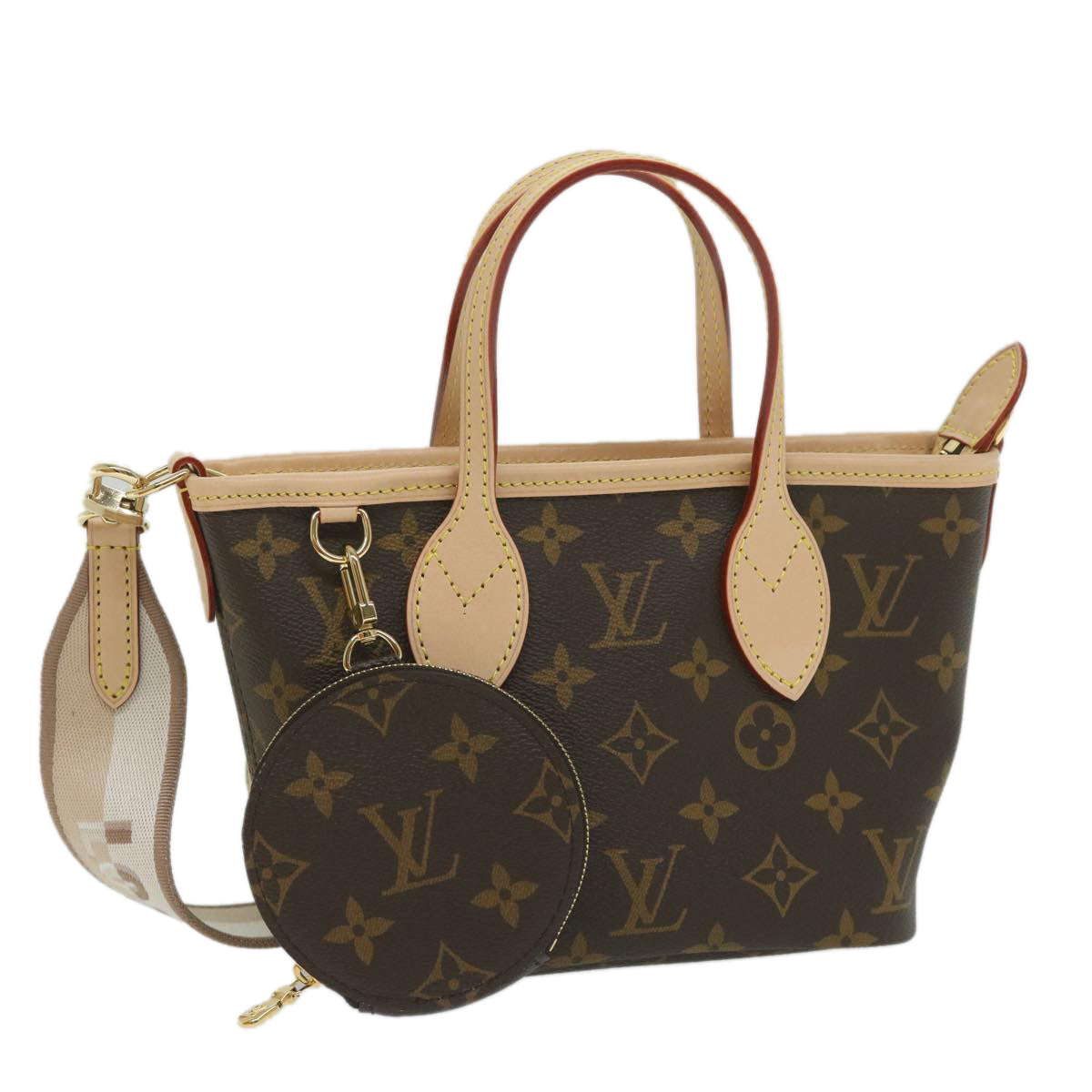 LOUIS VUITTON Monogram Neverfull BB Hand Bag 2way M46705 LV Auth ar10816S