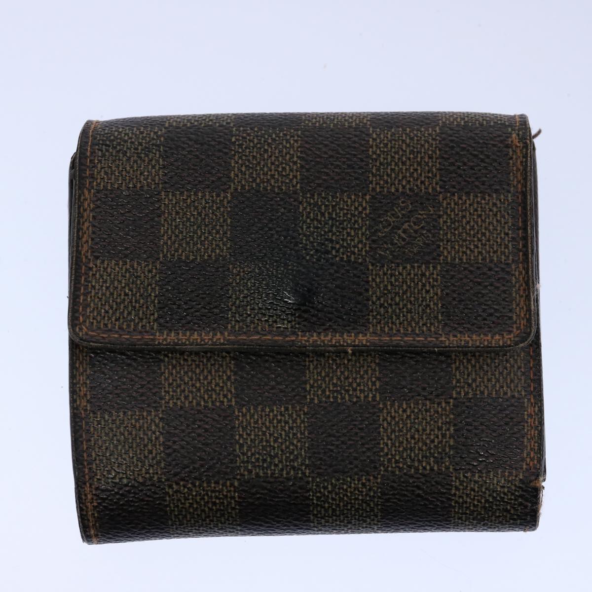 LOUIS VUITTON Monogram Damier Azur Ebene Wallet 4Set LV Auth ar10932