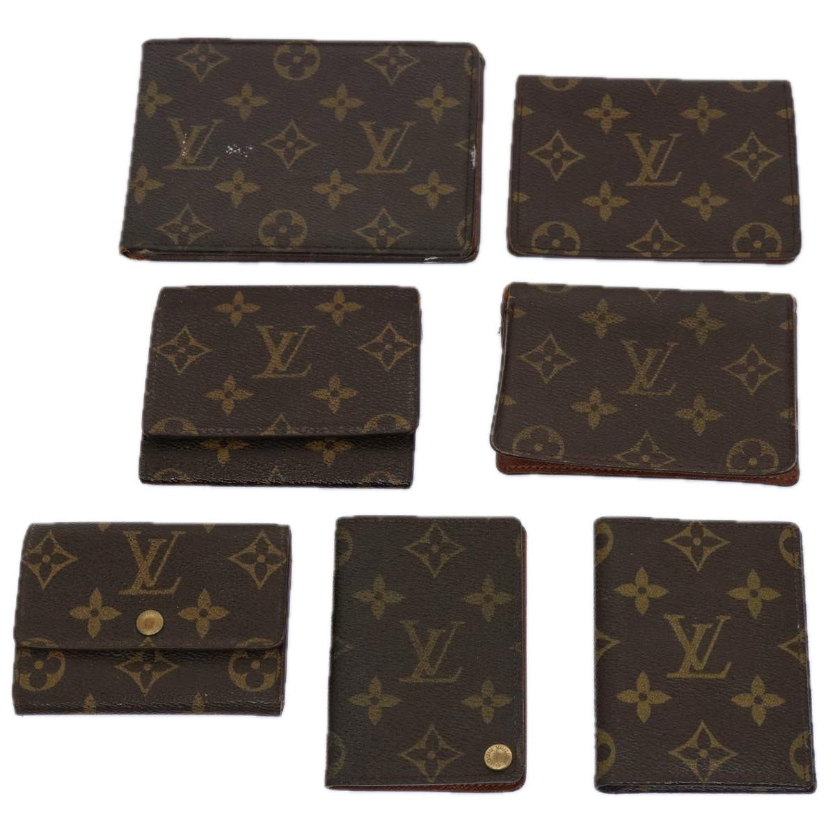 LOUIS VUITTON Monogram Card Case Card Case 7Set LV Auth ar10936