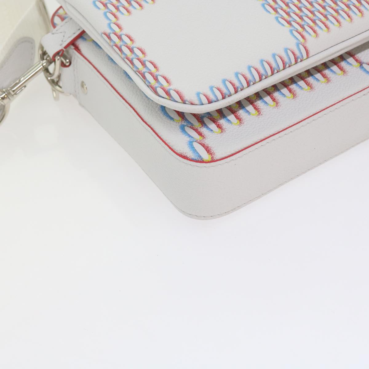 LOUIS VUITTON Damier Giant Spray Trio Messenger Bag White M20665 Auth ar11066SM