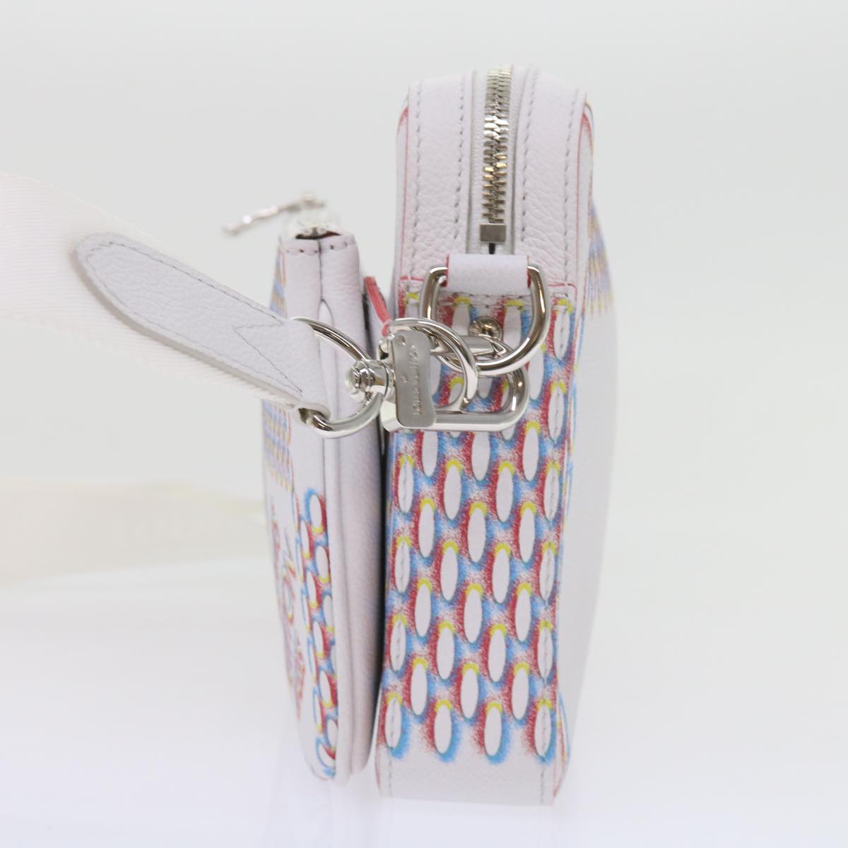 LOUIS VUITTON Damier Giant Spray Trio Messenger Bag White M20665 Auth ar11066SM