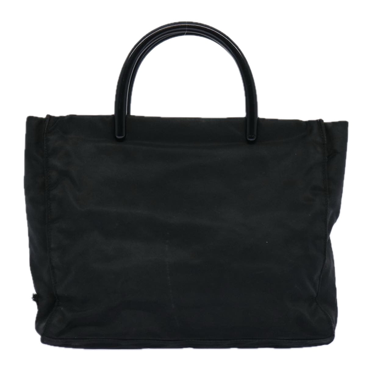 PRADA Hand Bag Nylon Black Auth ar11077