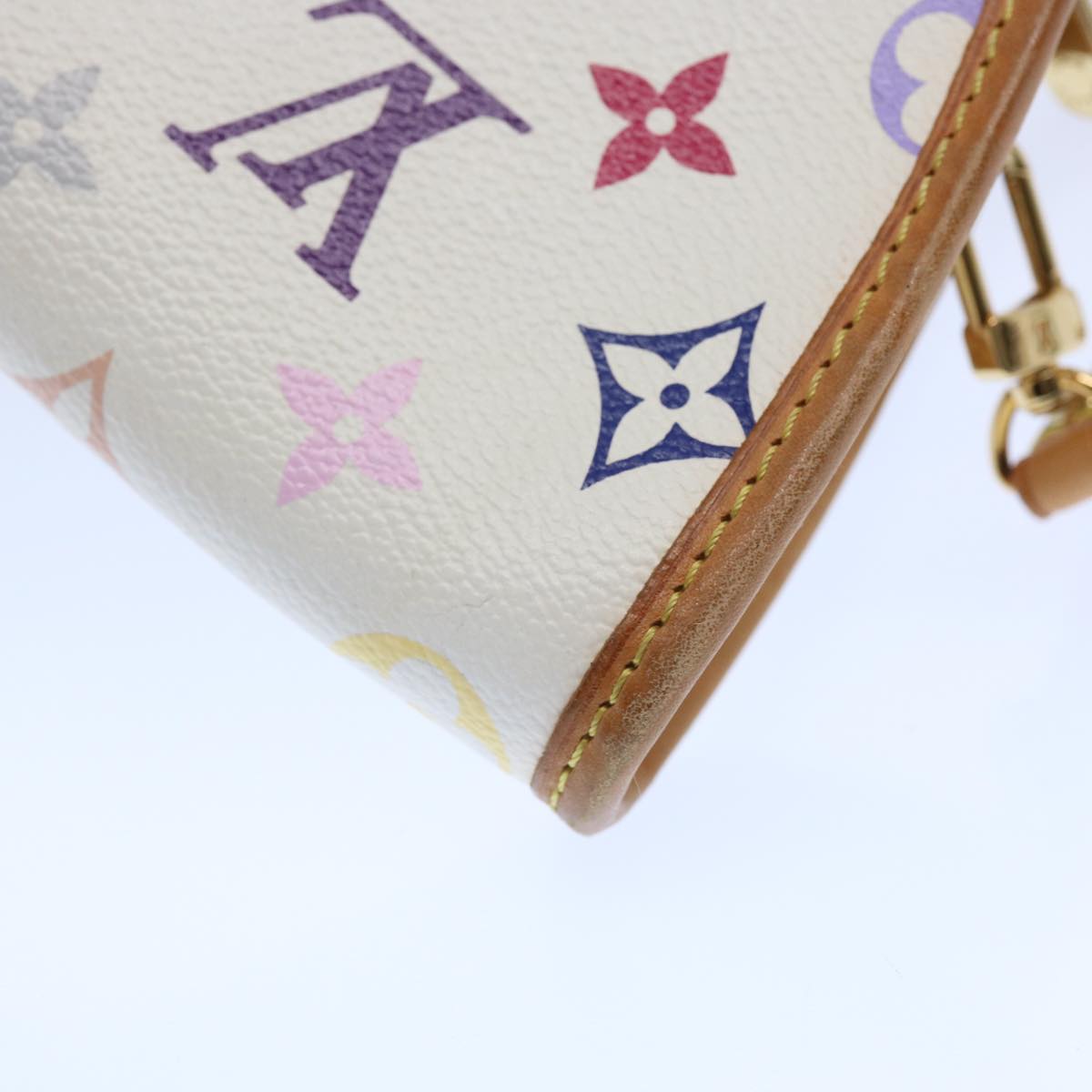 LOUIS VUITTON Multicolor Shirley Shoulder Bag White M40049 LV Auth ar11155B