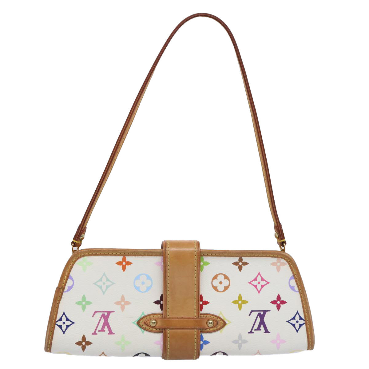 LOUIS VUITTON Multicolor Shirley Shoulder Bag White M40049 LV Auth ar11155B