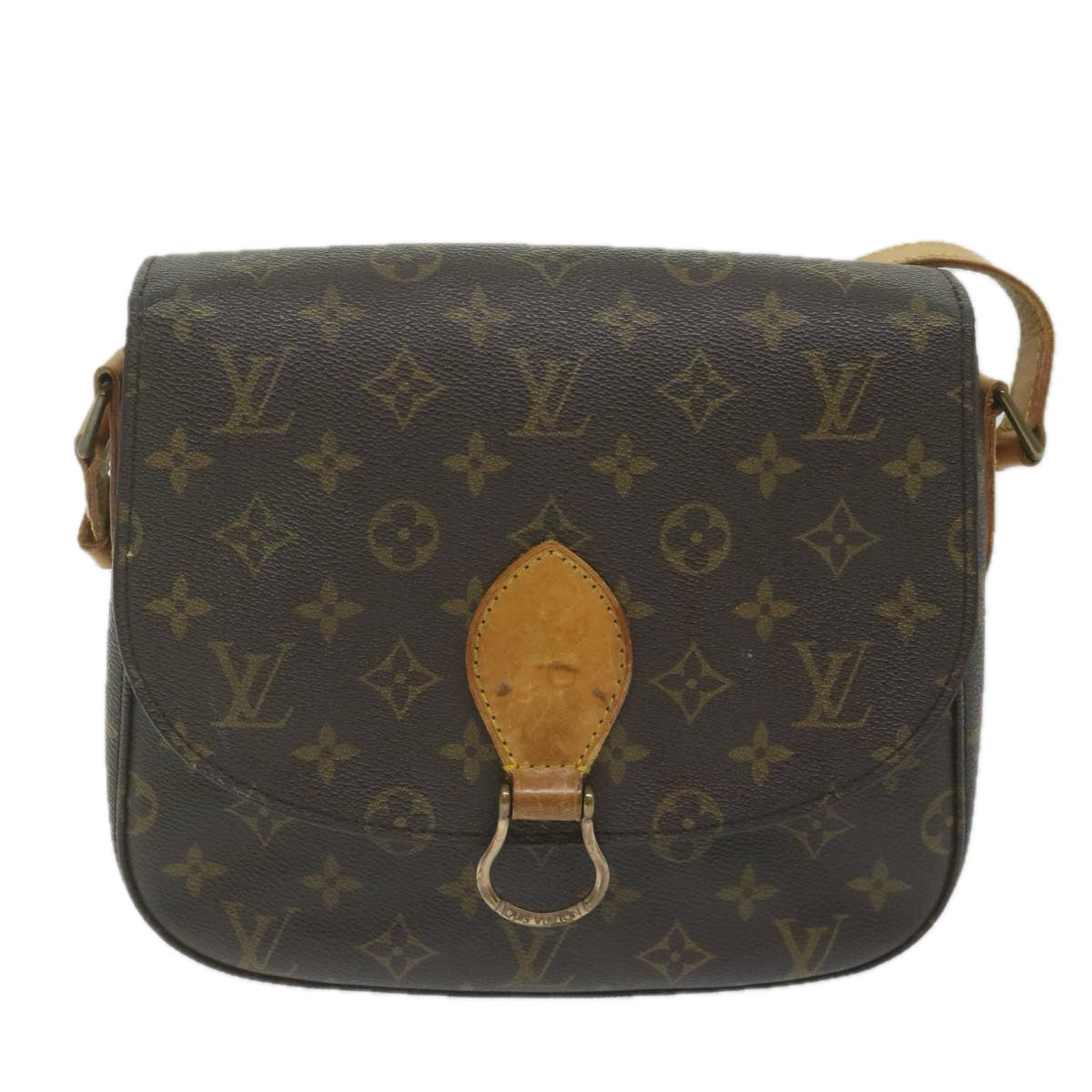 LOUIS VUITTON Monogram Saint Cloud GM Shoulder Bag M51242 LV Auth ar11186B