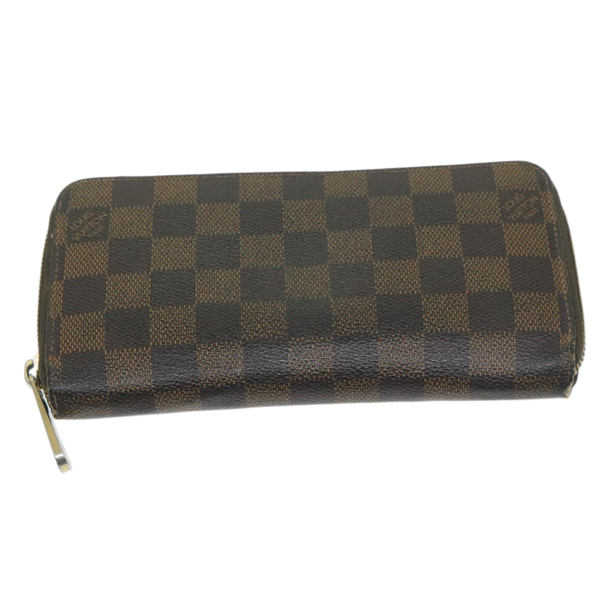 LOUIS VUITTON Epi Taiga Damier Ebene Vernis Wallet 4Set Gray LV Auth ar11271