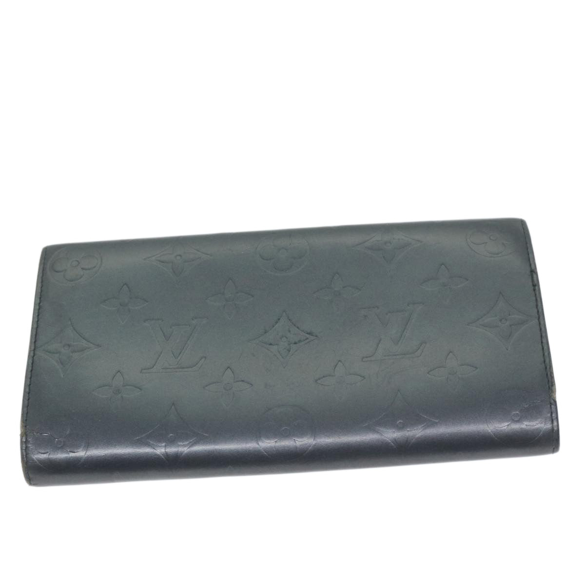 LOUIS VUITTON Epi Taiga Damier Ebene Vernis Wallet 4Set Gray LV Auth ar11271