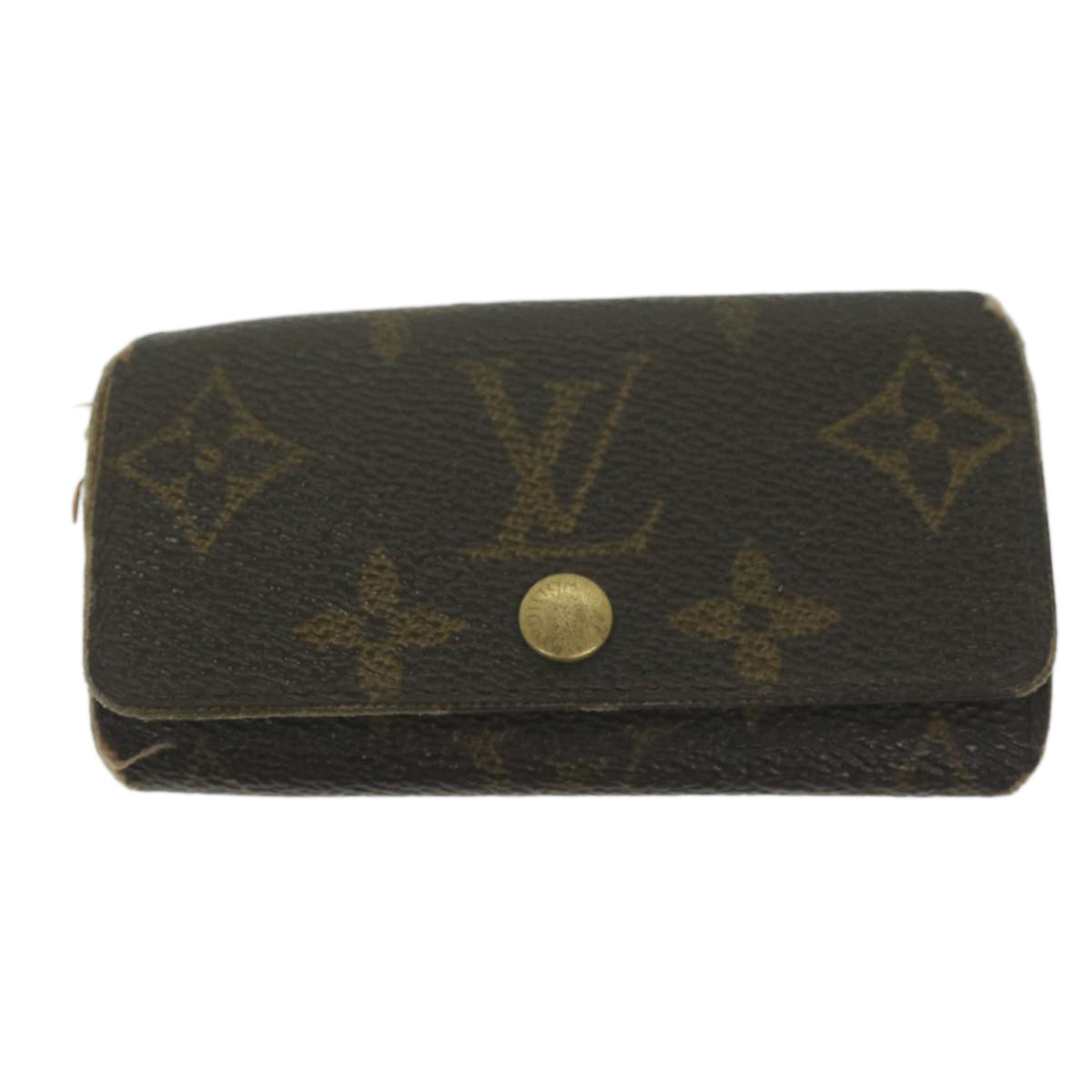 LOUIS VUITTON Monogram Key Coin Purse Wallet 5Set LV Auth ar11275