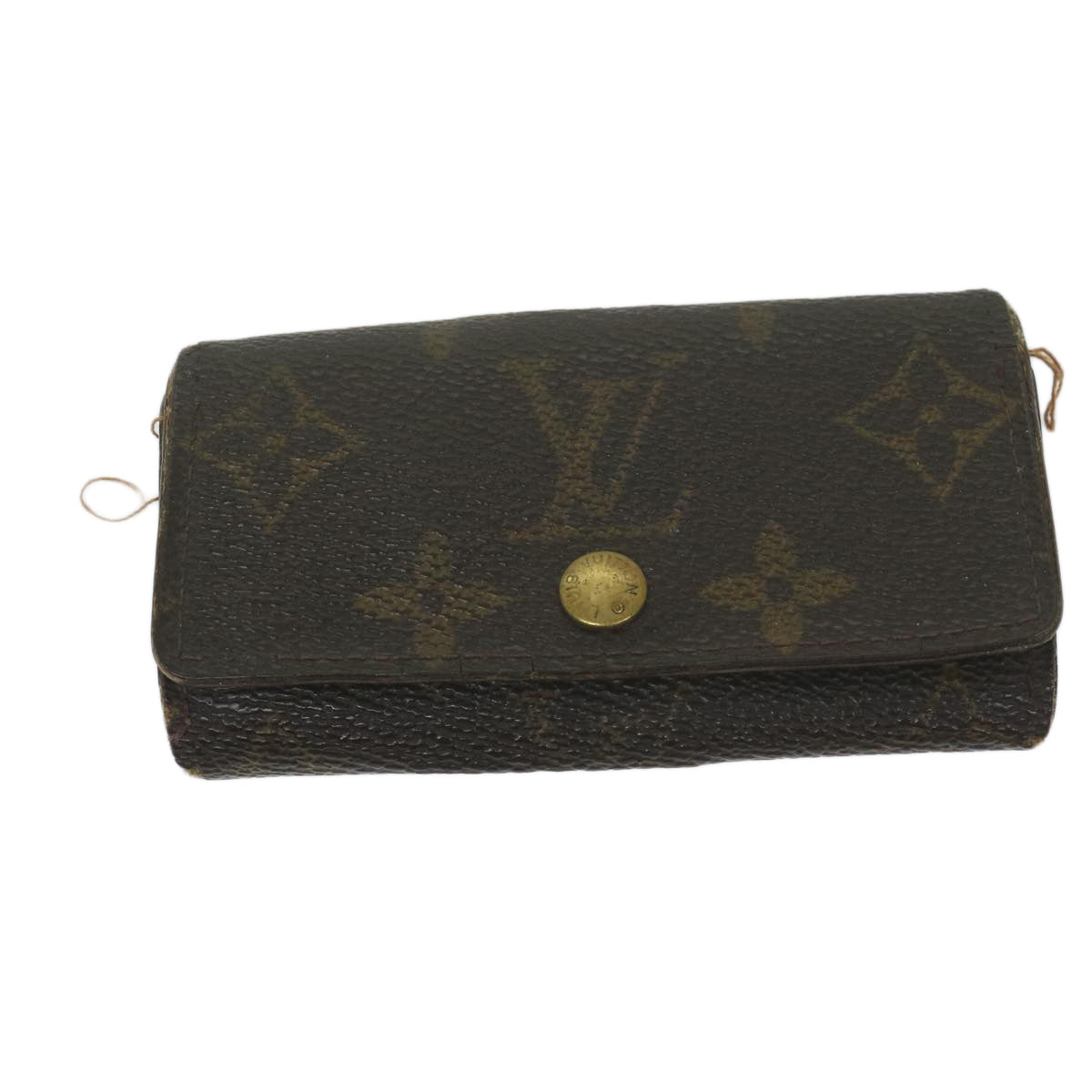 LOUIS VUITTON Monogram Key Coin Purse Wallet 5Set LV Auth ar11275