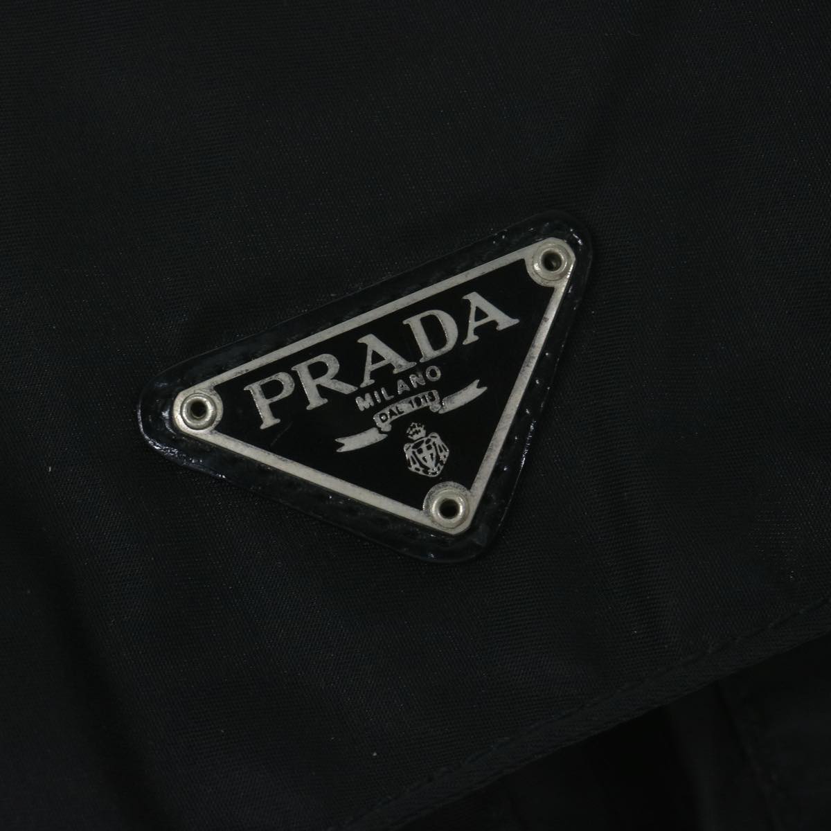 PRADA Shoulder Bag Nylon Black Auth ar11316