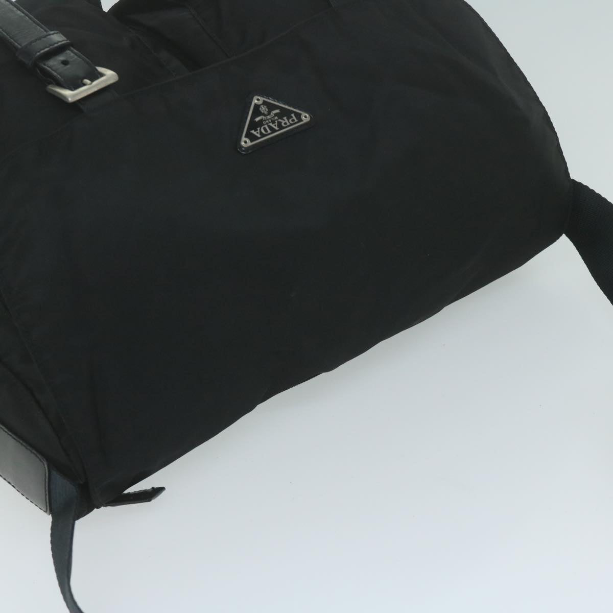 PRADA Shoulder Bag Nylon Black Auth ar11316