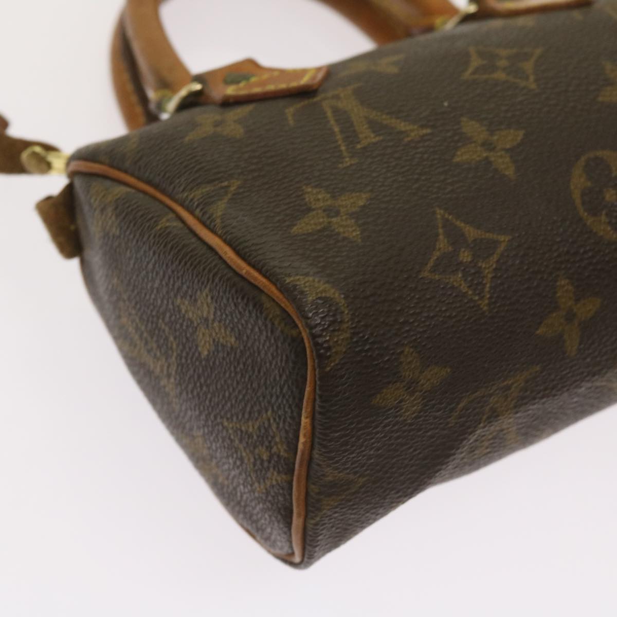 LOUIS VUITTON Monogram Mini Speedy Hand Bag M41534 LV Auth ar11357B