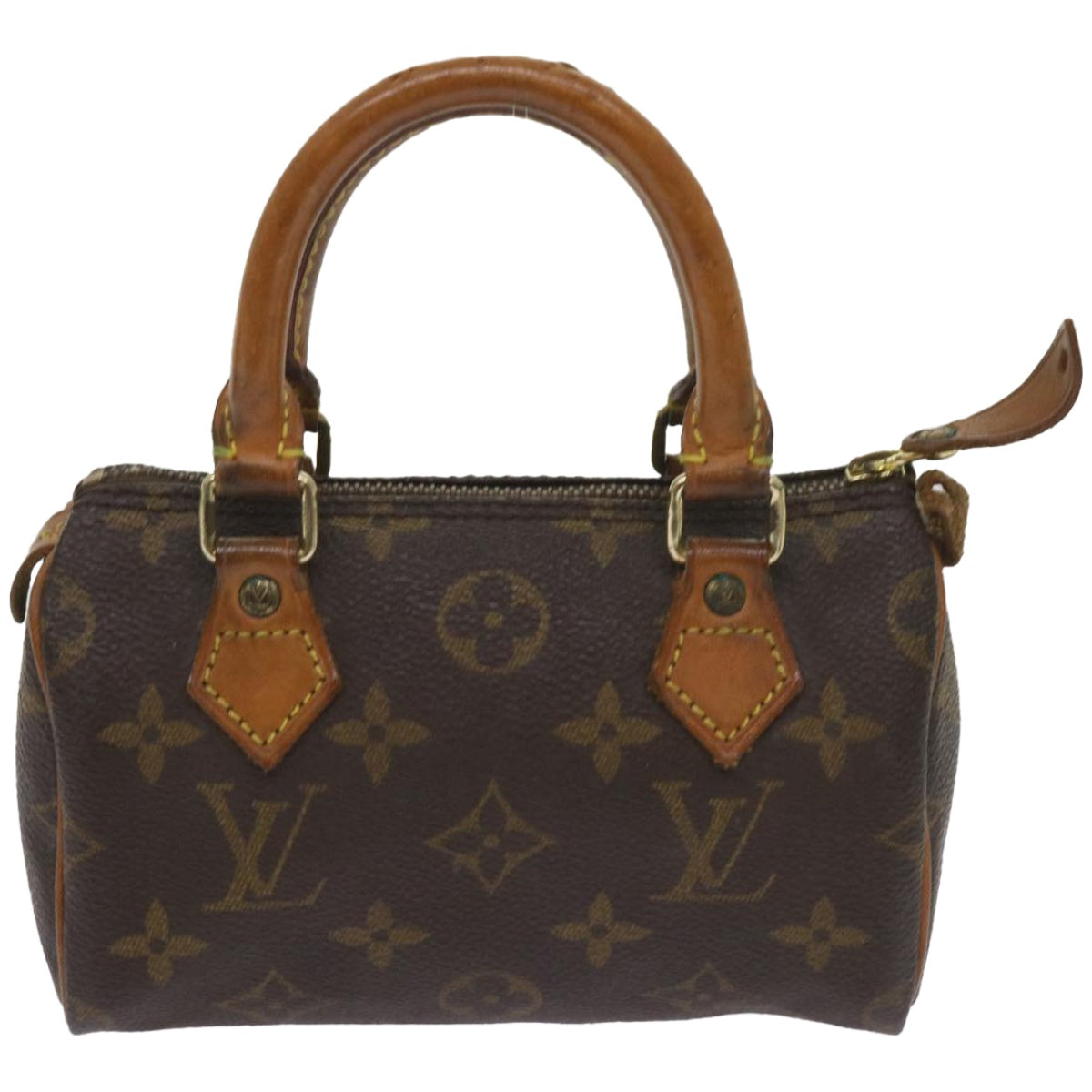 LOUIS VUITTON Monogram Mini Speedy Hand Bag M41534 LV Auth ar11357B