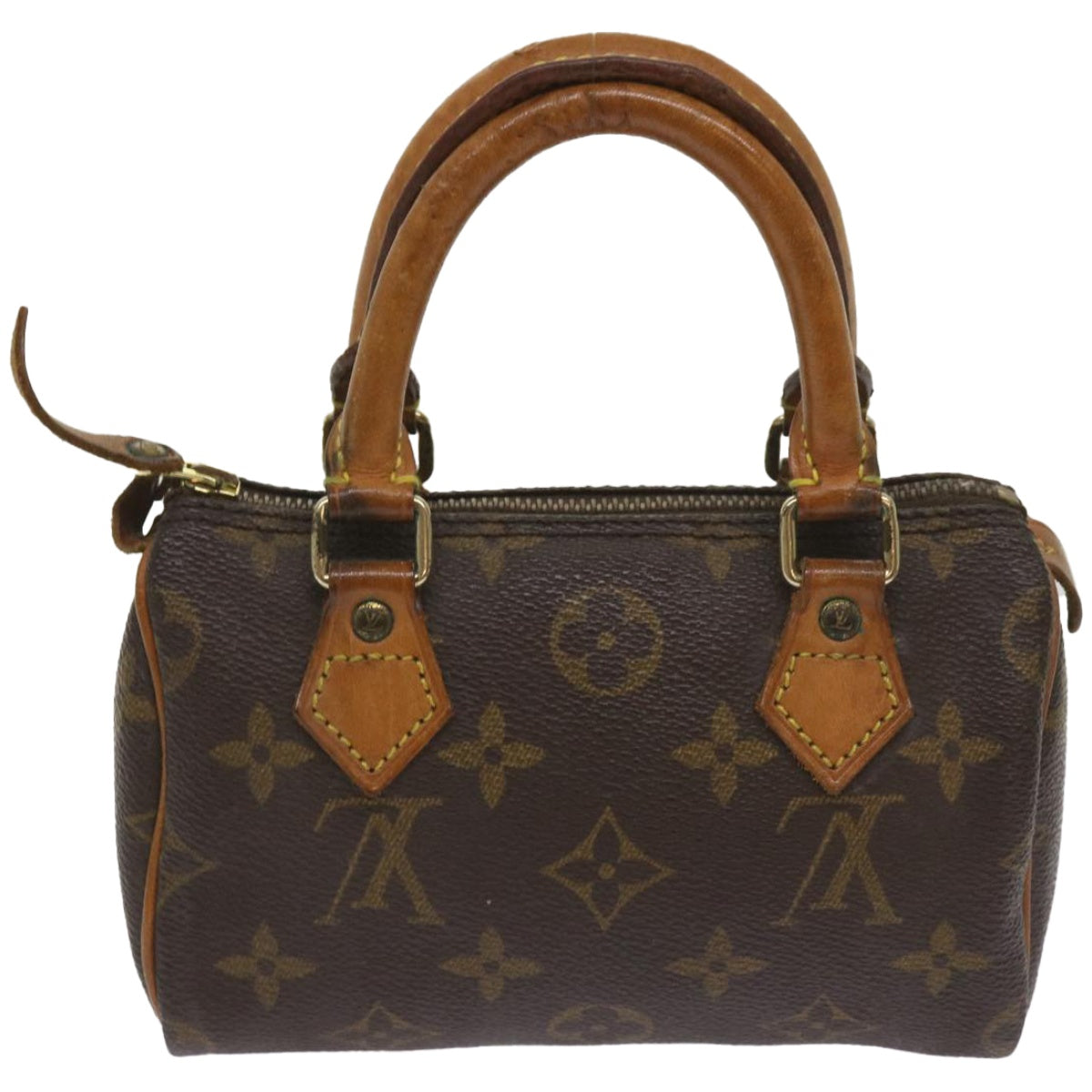 LOUIS VUITTON Monogram Mini Speedy Hand Bag M41534 LV Auth ar11357B