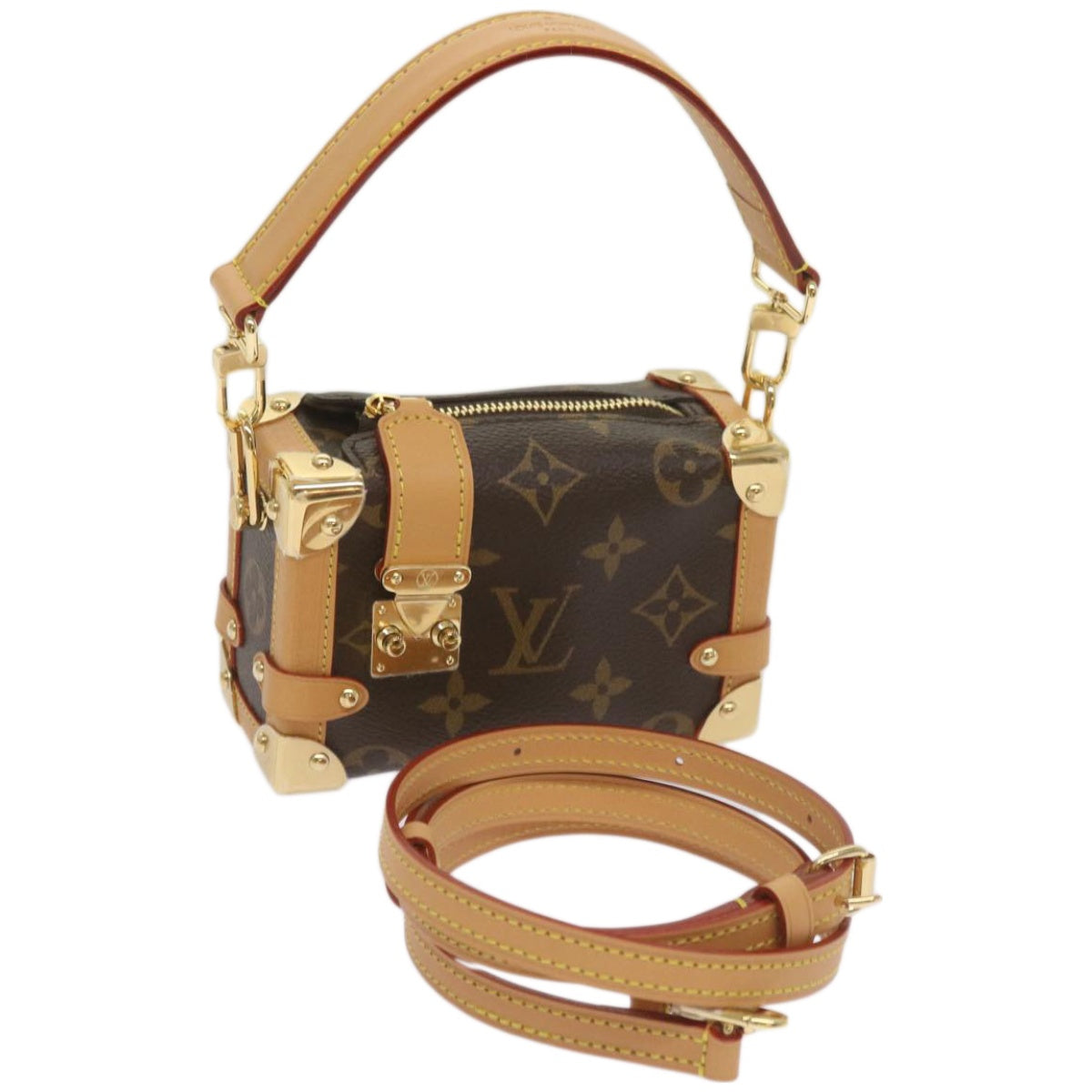 LOUIS VUITTON Monogram Pico Side Trunk Hand Bag M83018 LV Auth ar11397SM