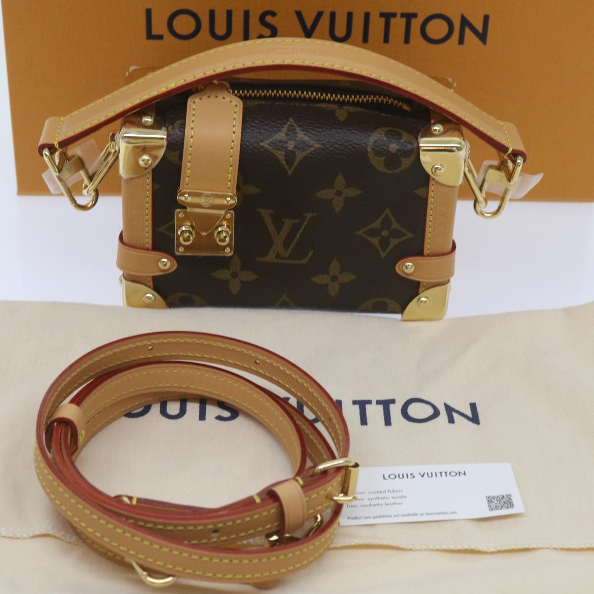 LOUIS VUITTON Monogram Pico Side Trunk Hand Bag M83018 LV Auth ar11397SM