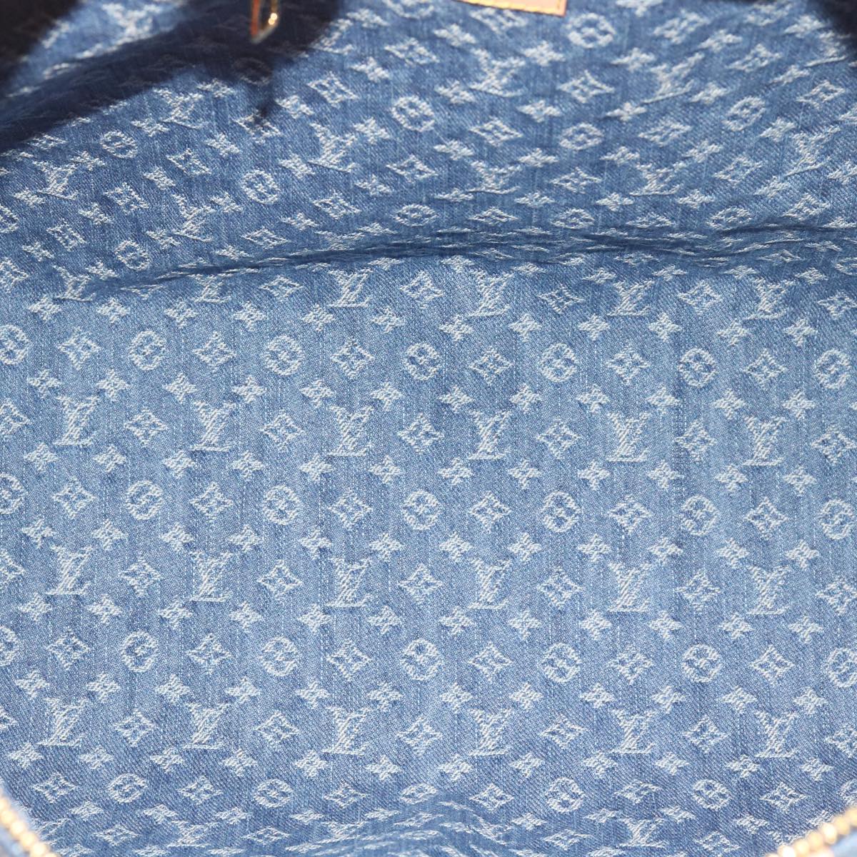 LOUIS VUITTON Monogram Denim Keepall Bandouliere 45 Bag M24315 LV Auth ar11398SM