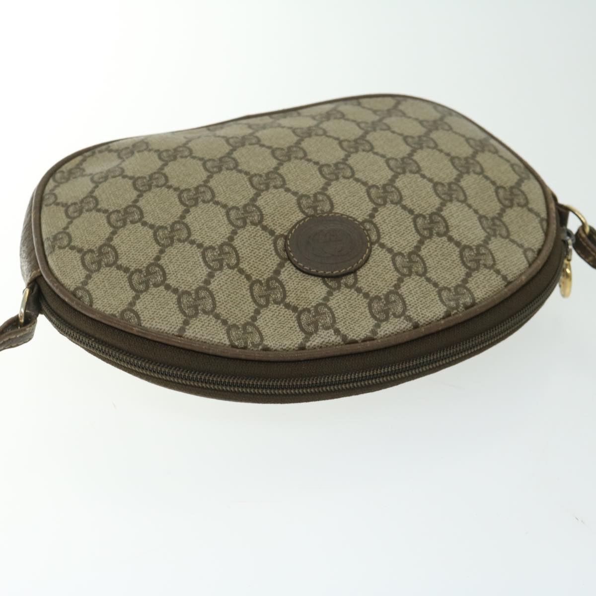 GUCCI GG Supreme Shoulder Bag PVC Beige 007 084 0094 Auth ar11401