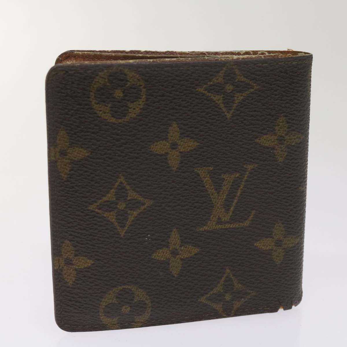 LOUIS VUITTON Damier Azur Damier Graphite Monogram Case Wallet 7Set Auth ar11440