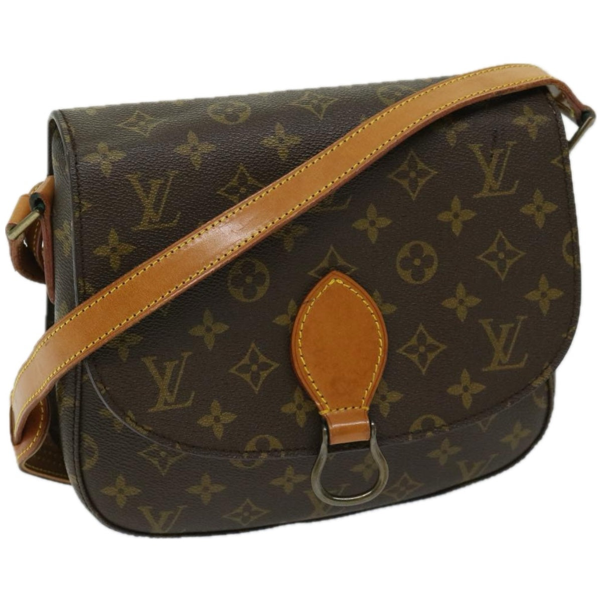 LOUIS VUITTON Monogram Saint Cloud GM Shoulder Bag Vintage M51242 Auth ar11468B