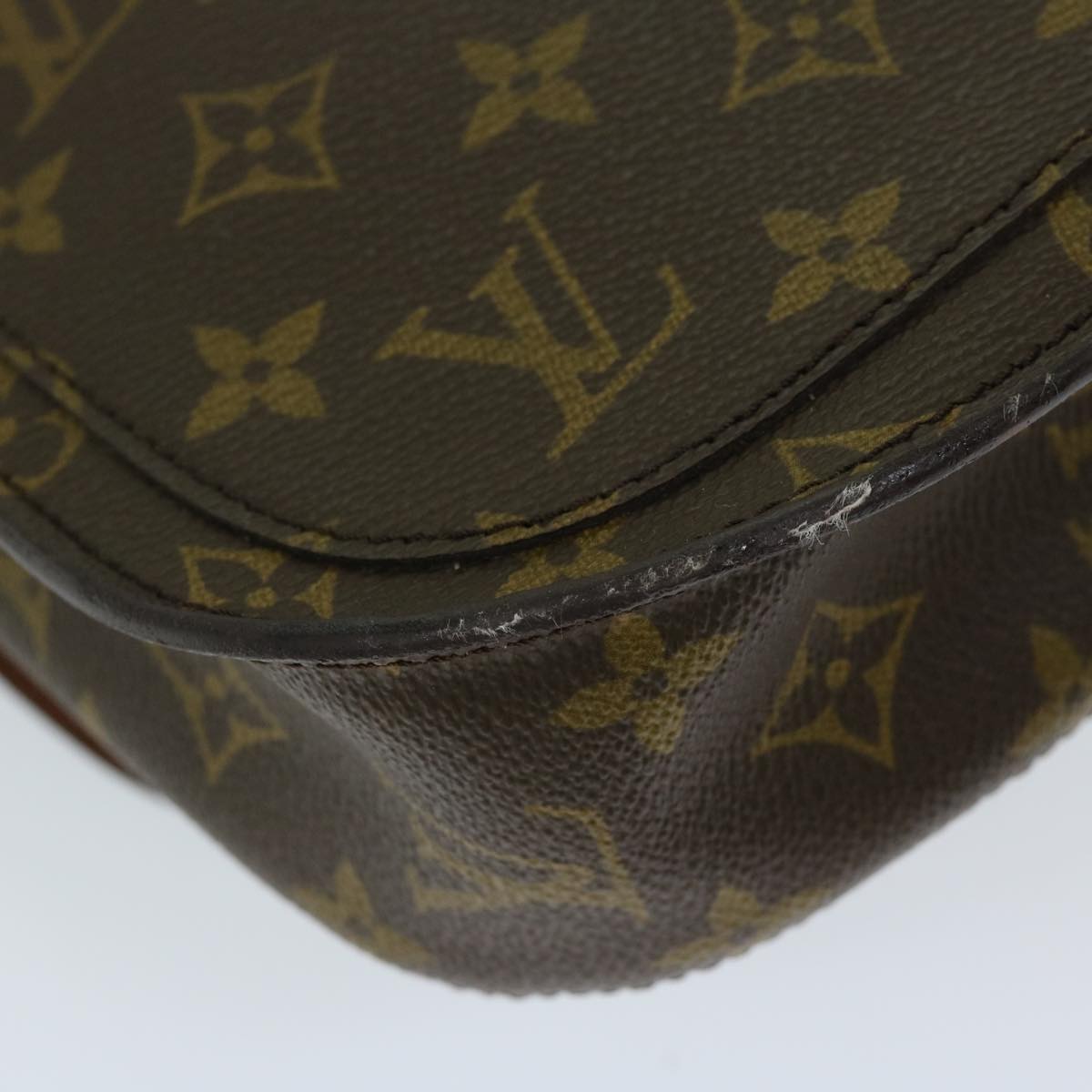 LOUIS VUITTON Monogram Saint Cloud GM Shoulder Bag Vintage M51242 Auth ar11468B