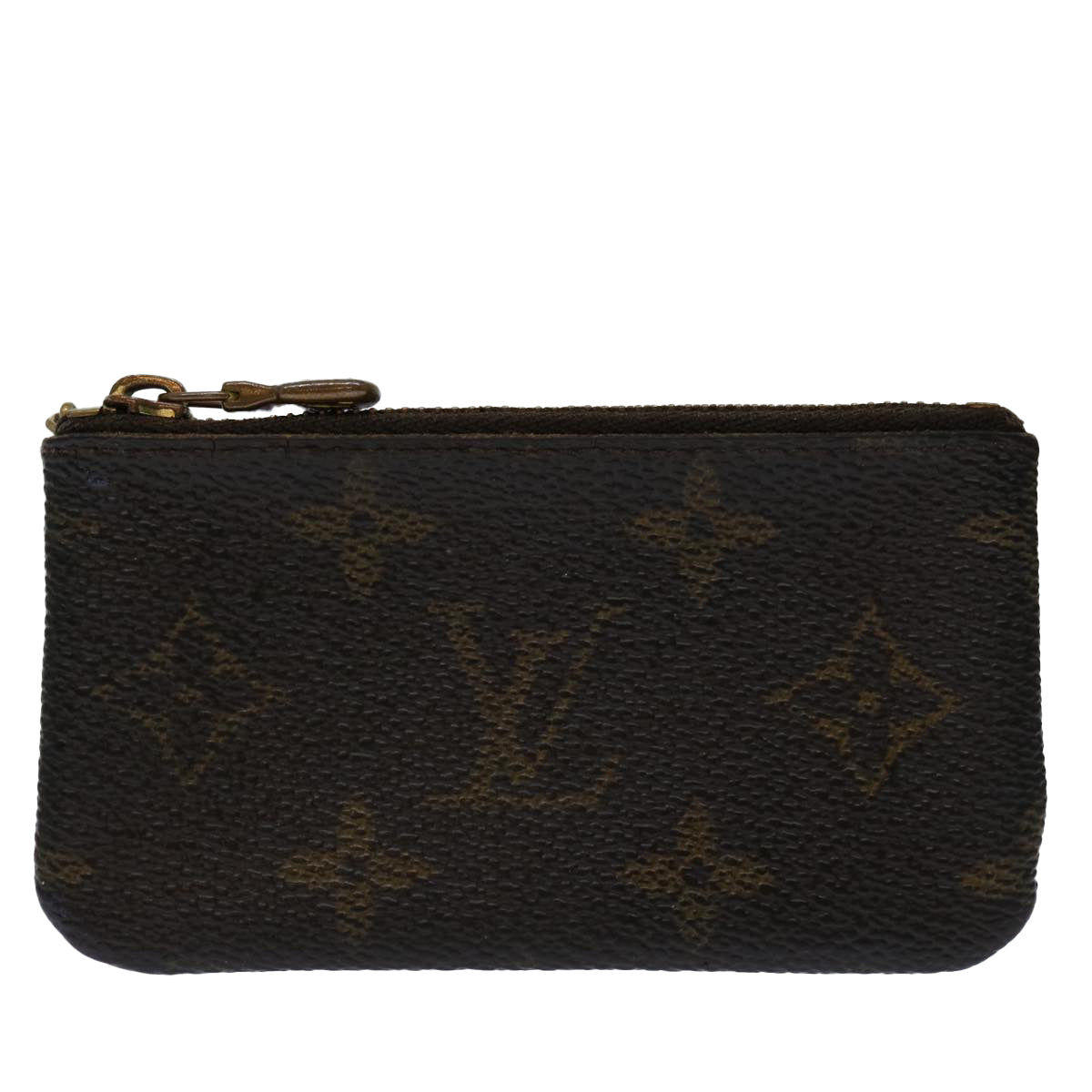 LOUIS VUITTON Monogram Pochette Cles Coin Purse M62650 LV Auth ar11496