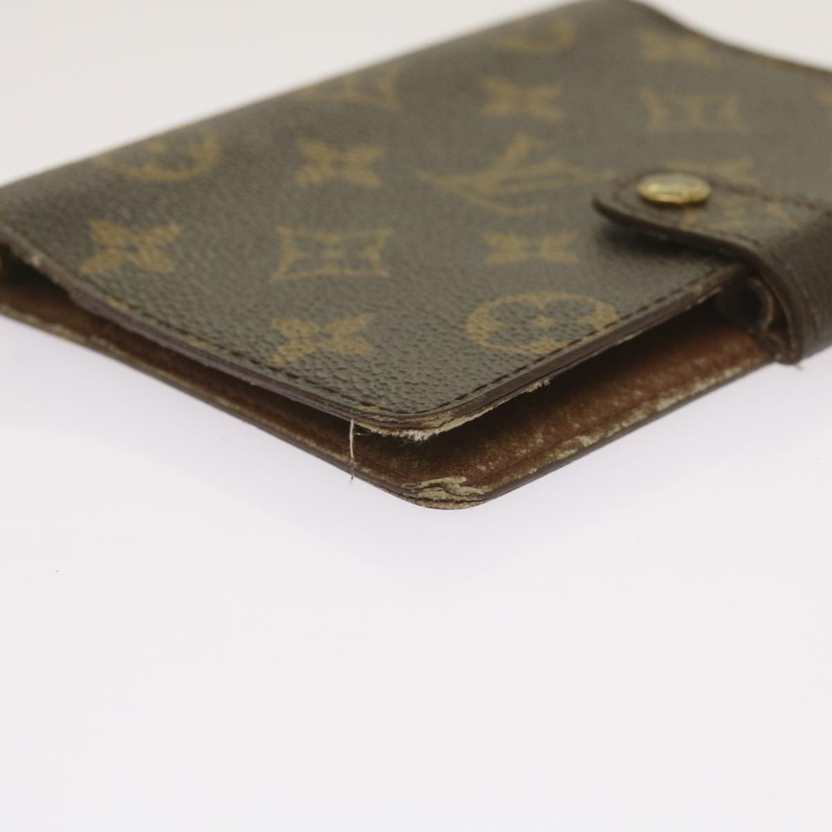 LOUIS VUITTON Monogram Agenda PM Day Planner Cover R20005 LV Auth ar11514