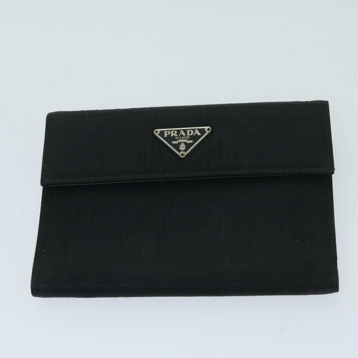 PRADA Wallet Leather nylon 8Set Black Red Brown Auth ar11556