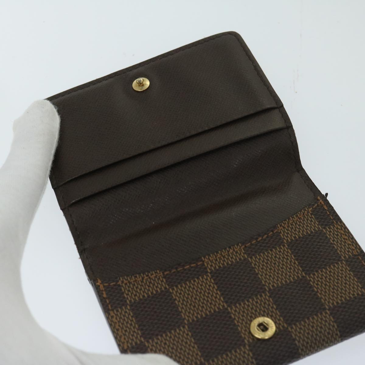 LOUIS VUITTON Damier Ebene Wallet 5Set LV Auth ar11561