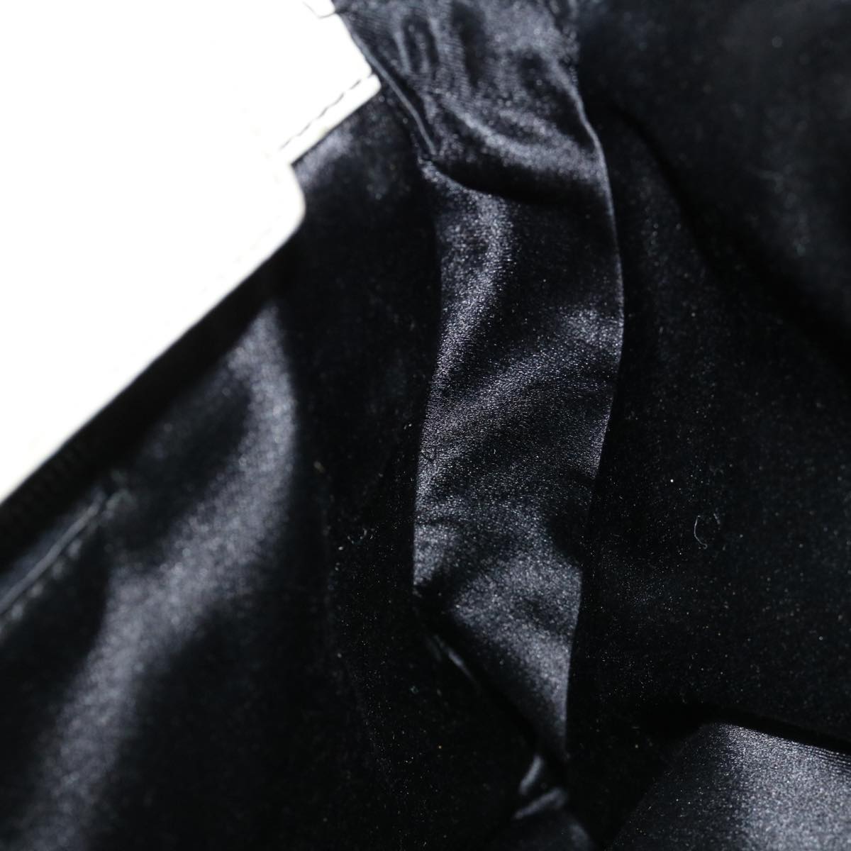 PRADA Hand Bag Leather White Auth ar11644B