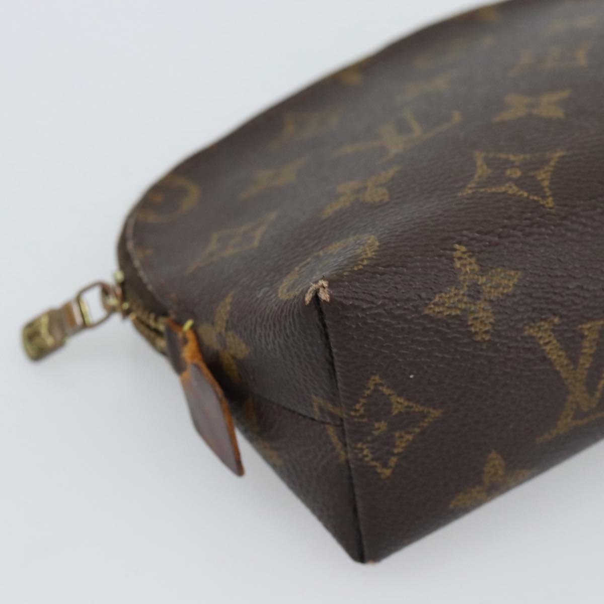 LOUIS VUITTON Monogram Pochette Cosmetic PM Cosmetic Pouch M47515 Auth ar11673