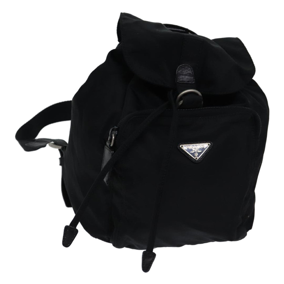 PRADA Backpack Nylon Black Auth ar11676