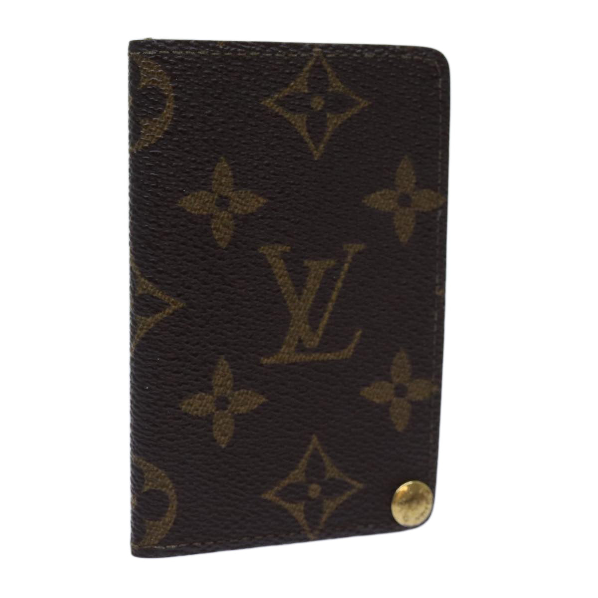 LOUIS VUITTON Monogram Porte Cartes Credit Pression Case M60937 LV Auth ar11758