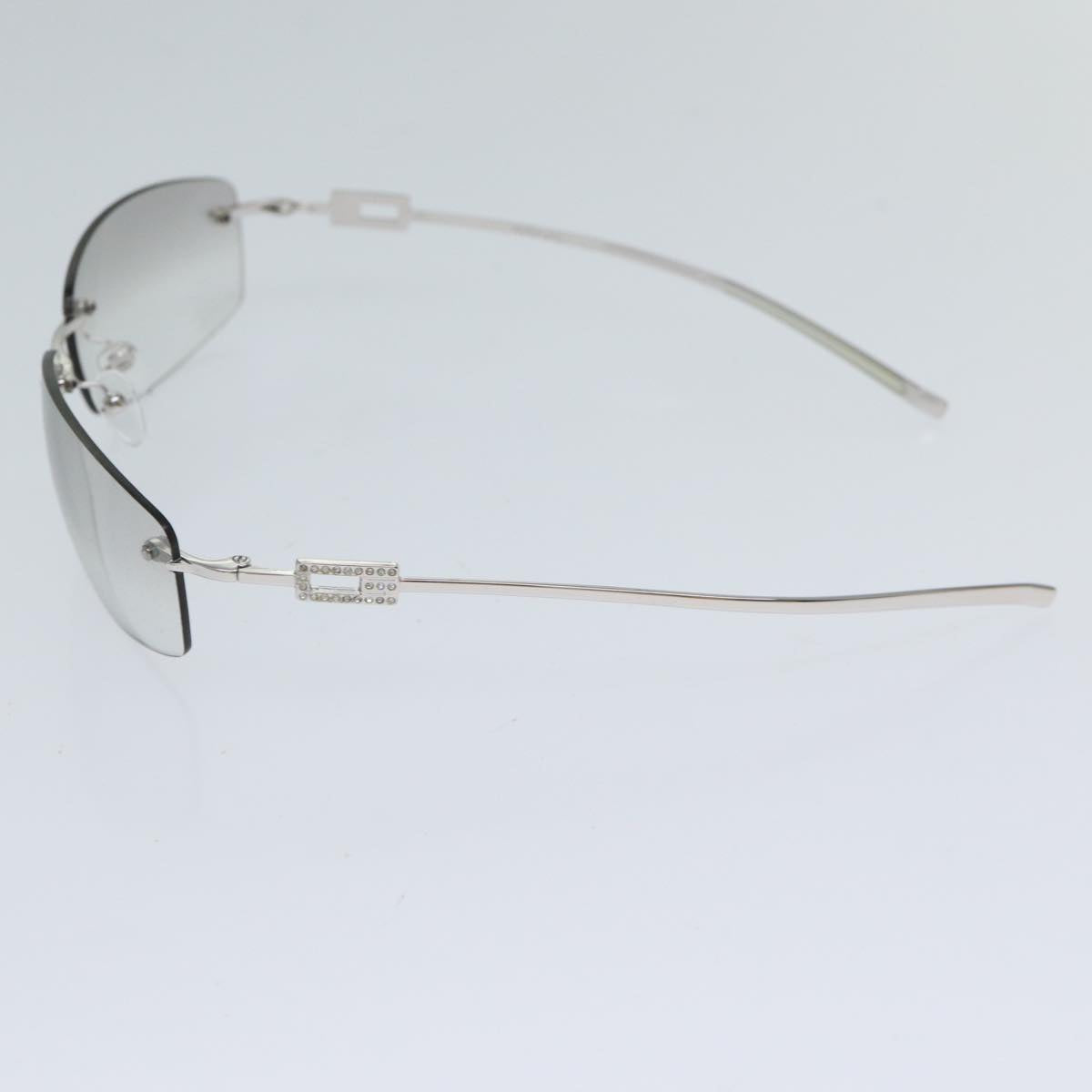 GUCCI Sunglasses Silver Auth ar11760